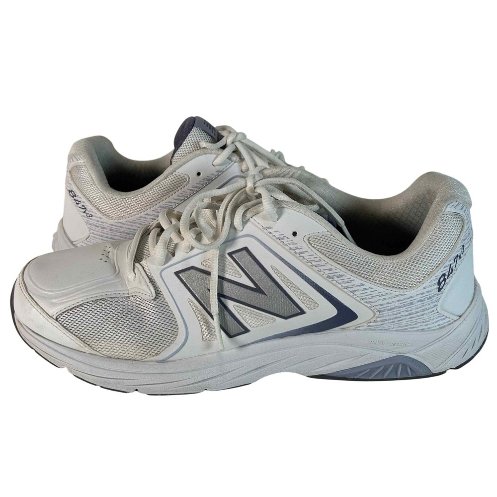 New Balance 847 WW847WT3 White Gray Mesh Walking Shoes‎ Womens Size 12 B